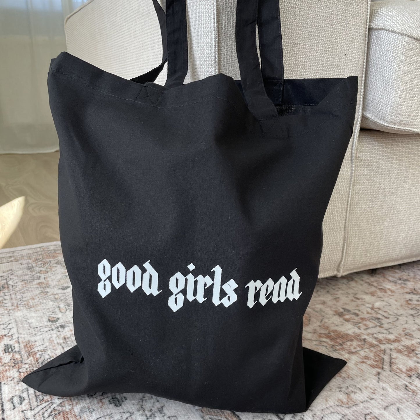 GoodGirlsRead Tattoo Style Tote Bag - Bookish Tote Bag