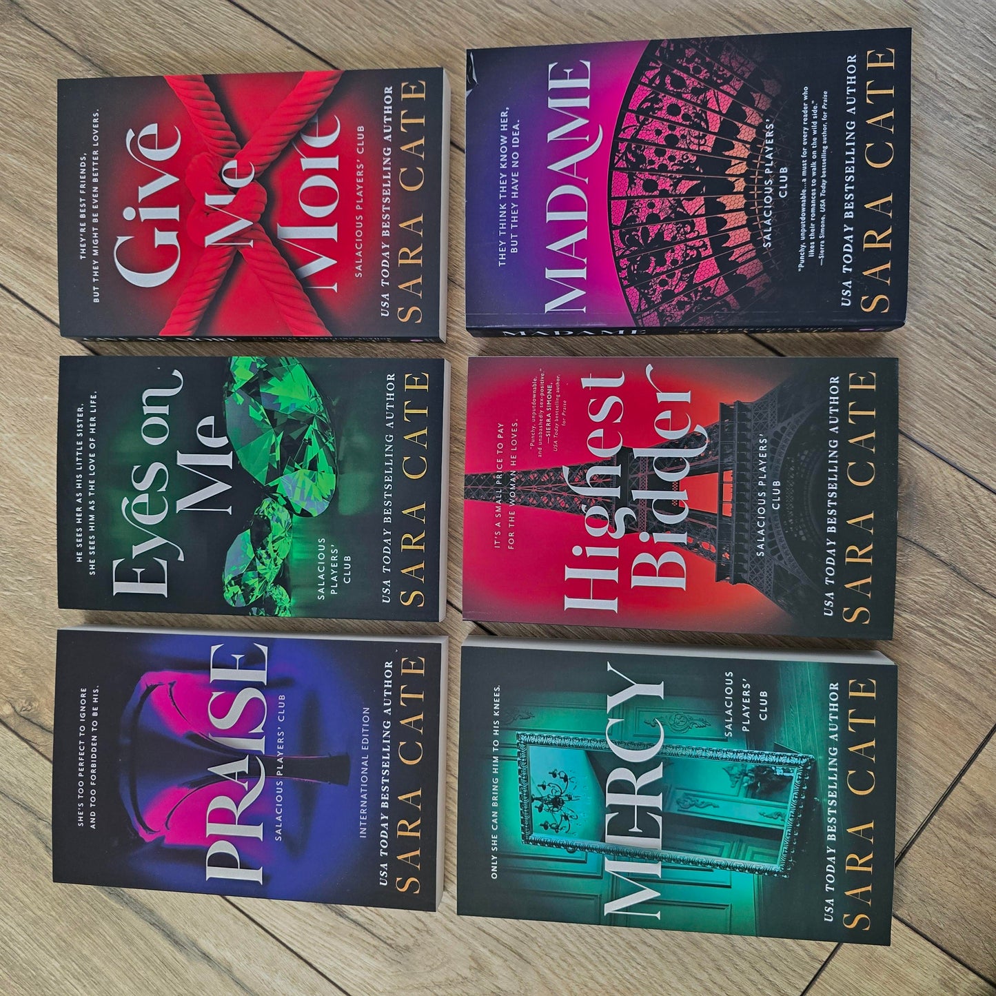 Salacious Players Club Series by Sara Cate - 6 Book Bundle Paperbacks