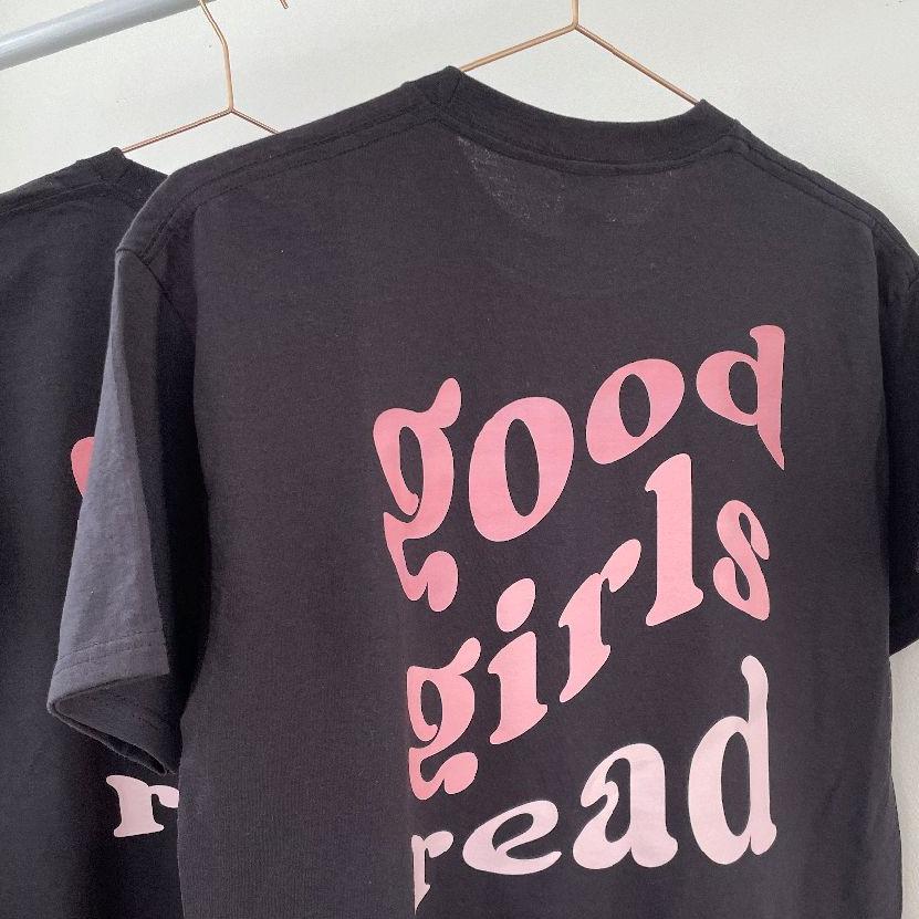 Black GoodGirlsRead Over-Sized T-Shirt