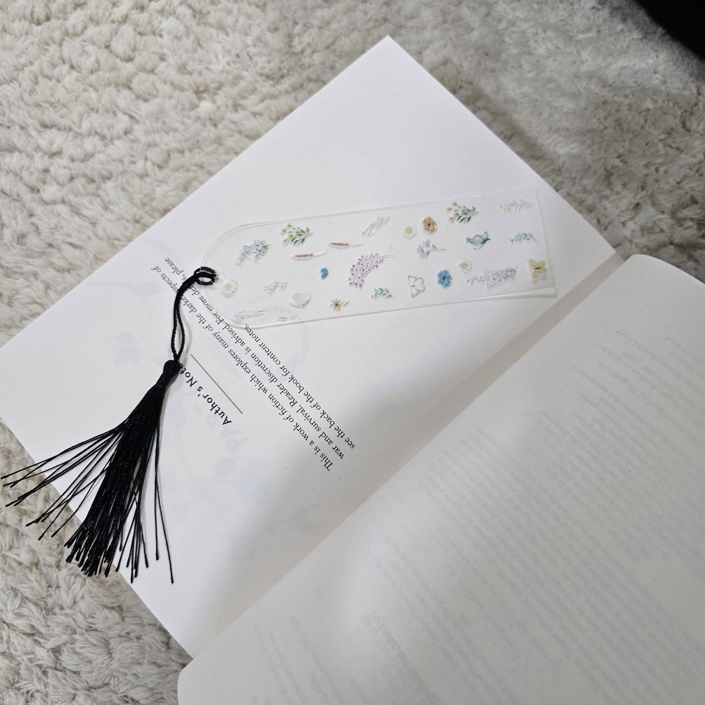 Floral GoodGirlsRead Acrylic Bookmark