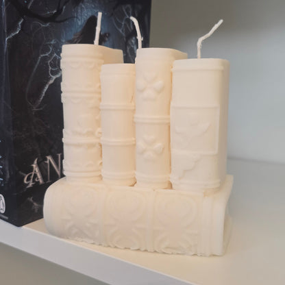 Bookshaped candle - Soy & Wax Blend - Cashmere Essential Oil