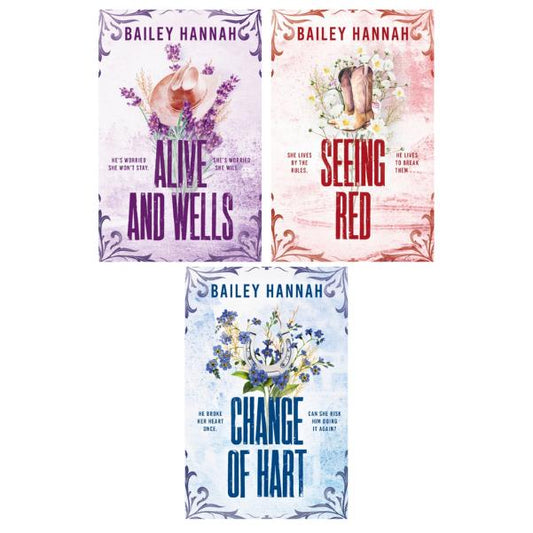 Wells Ranch Series by Bailey Hannah - 3 Book Bundle - Paperbacks