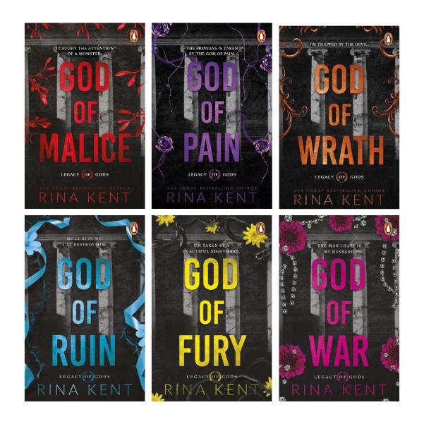 Legacy Of Gods Series by Rina Kent - 6 Book Bundle - Paperbacks