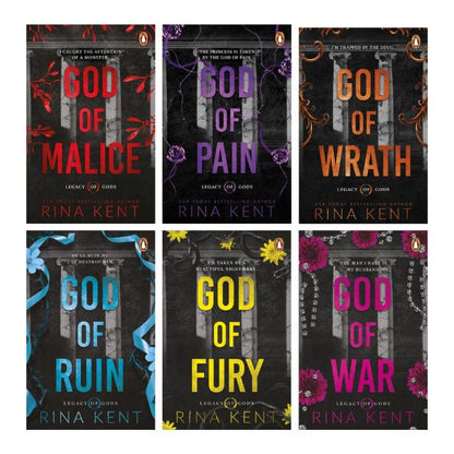 Legacy Of Gods Series by Rina Kent - 6 Book Bundle - Paperbacks