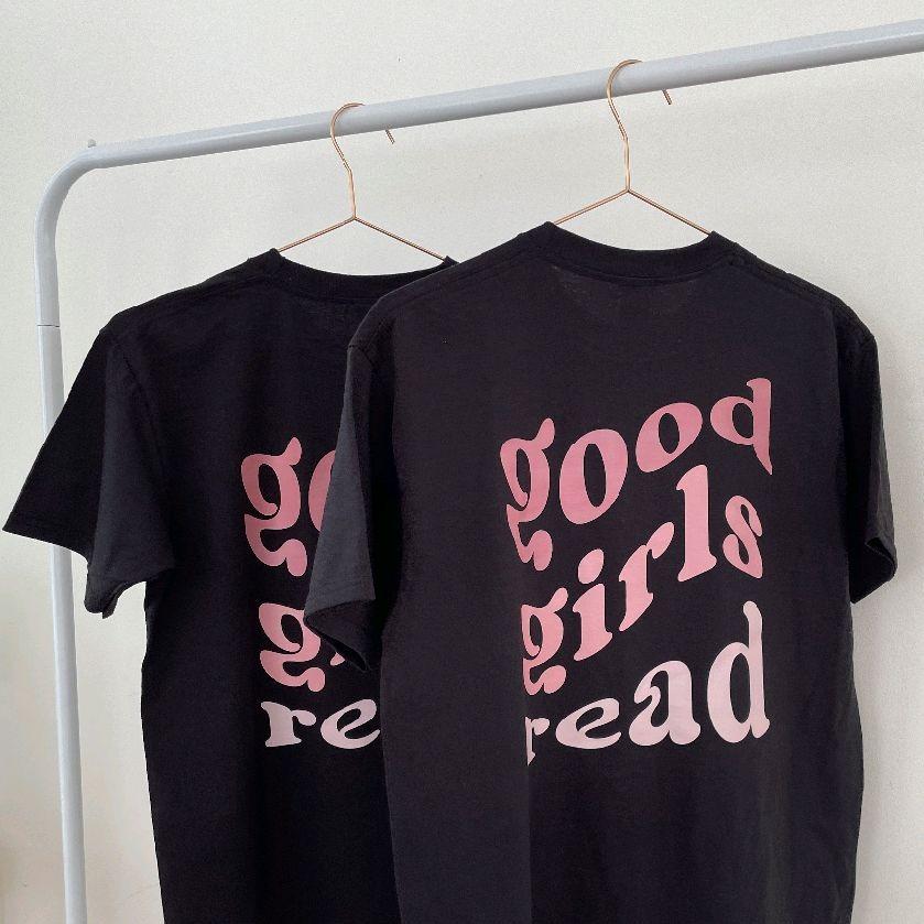Black GoodGirlsRead Over-Sized T-Shirt