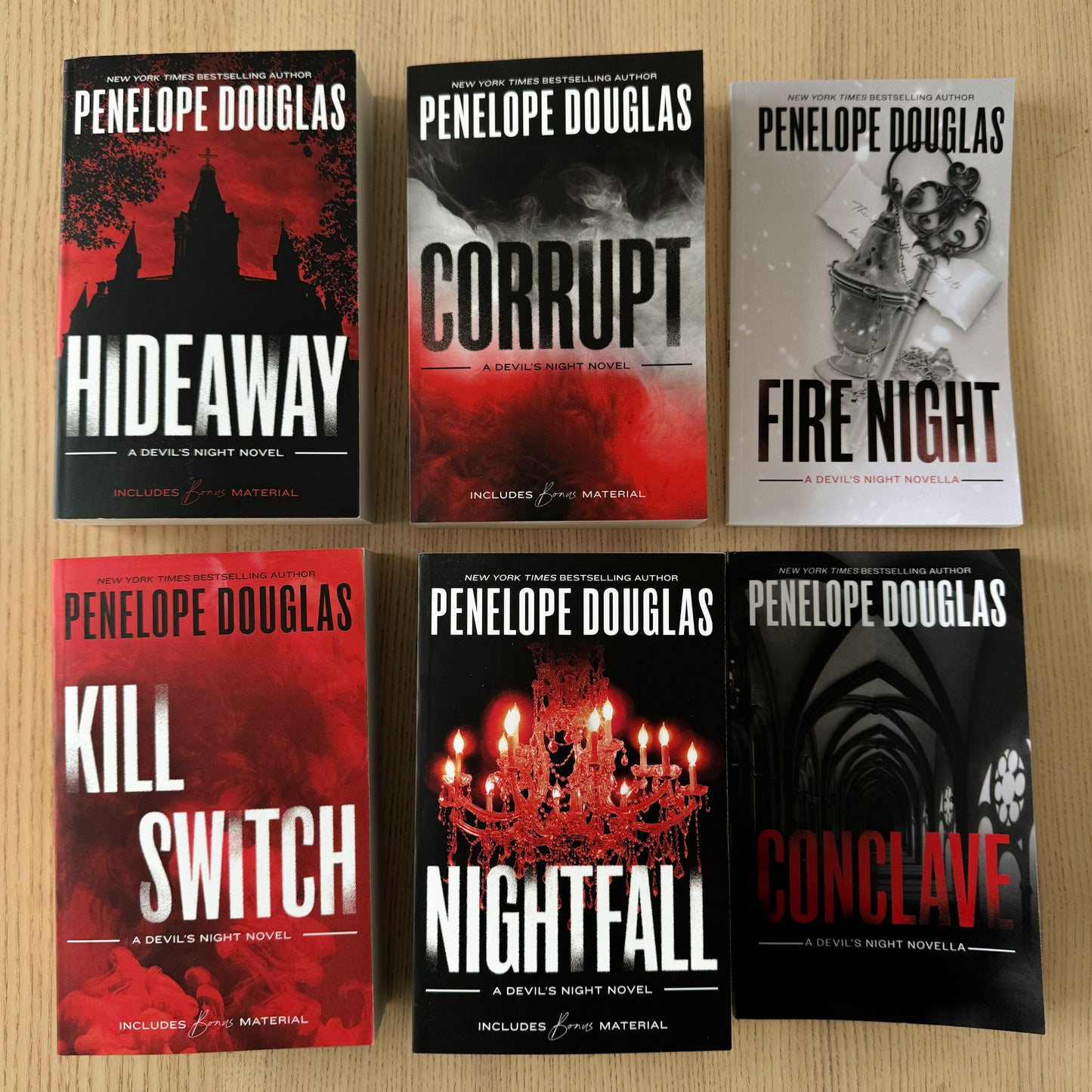 The Devil's Night Series by Penelope Douglas - 6 Book Paperback Bundle