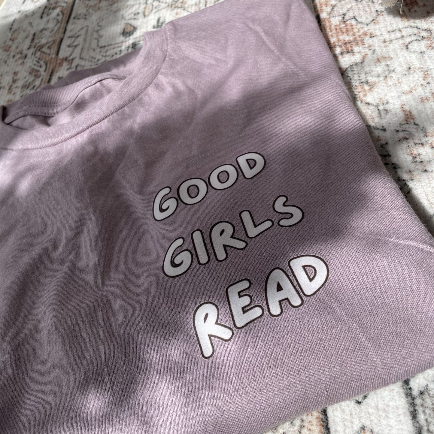 Dusky Mauve Good Girls Read - Oversized T-Shirt