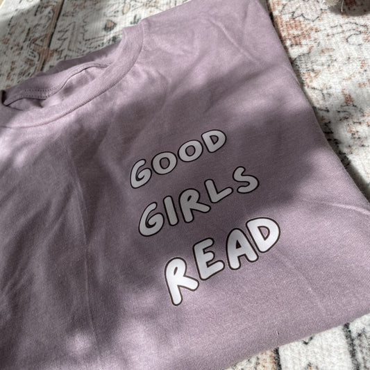 Dusky Mauve Good Girls Read - Oversized T-Shirt