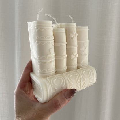 Bookshaped candle - Soy & Wax Blend - Cashmere Essential Oil