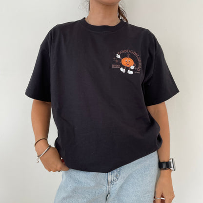 Halloween Black GoodGirlsRead Over-Sized T-Shirt