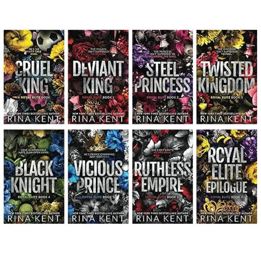 Royal Elite Series by Rina Kent - 8 Book Bundle - Paperback Special Print Editions