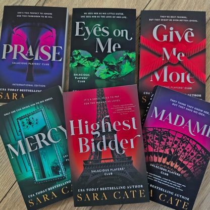 Salacious Players Club Series by Sara Cate - 6 Book Bundle Paperbacks