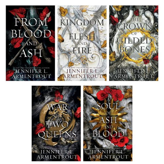 Blood and Ash Series by Jennifer L. Armentrout - Paperbacks - 5 Book Bundle
