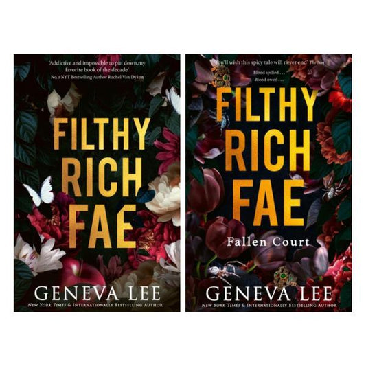Filthy Rich Fae Duet by Geneva Lee - 2 Book Bundle - Paperbacks featuring stunning floral cover designs.
