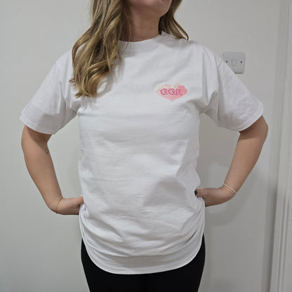 GoodGirlsRead Bubble Heart Over-Sized T-Shirt