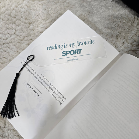 Reading is my Favourite Sport GoodGirlsRead Bookmark