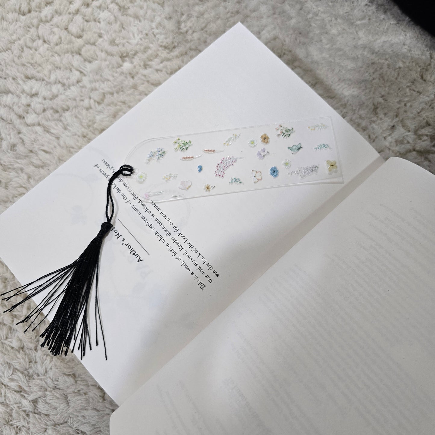 Floral GoodGirlsRead Acrylic Bookmark