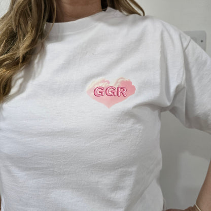 GoodGirlsRead Bubble Heart Over-Sized T-Shirt